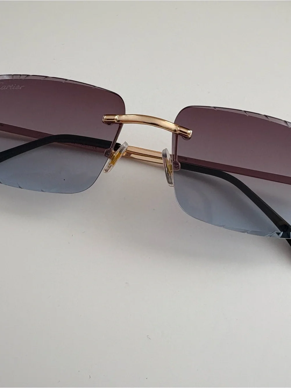 Rimless Gradient Sunglasses